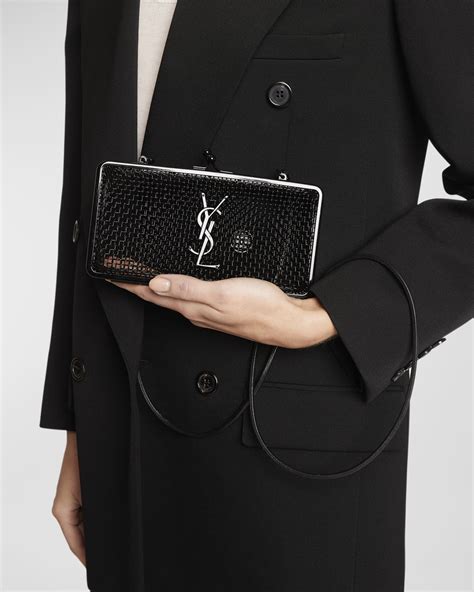 Saint Laurent YSL Monogram Evening Cage Crossbody Bag in 